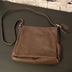 COACH legacy Classic Brown Leather Crossbody Bag